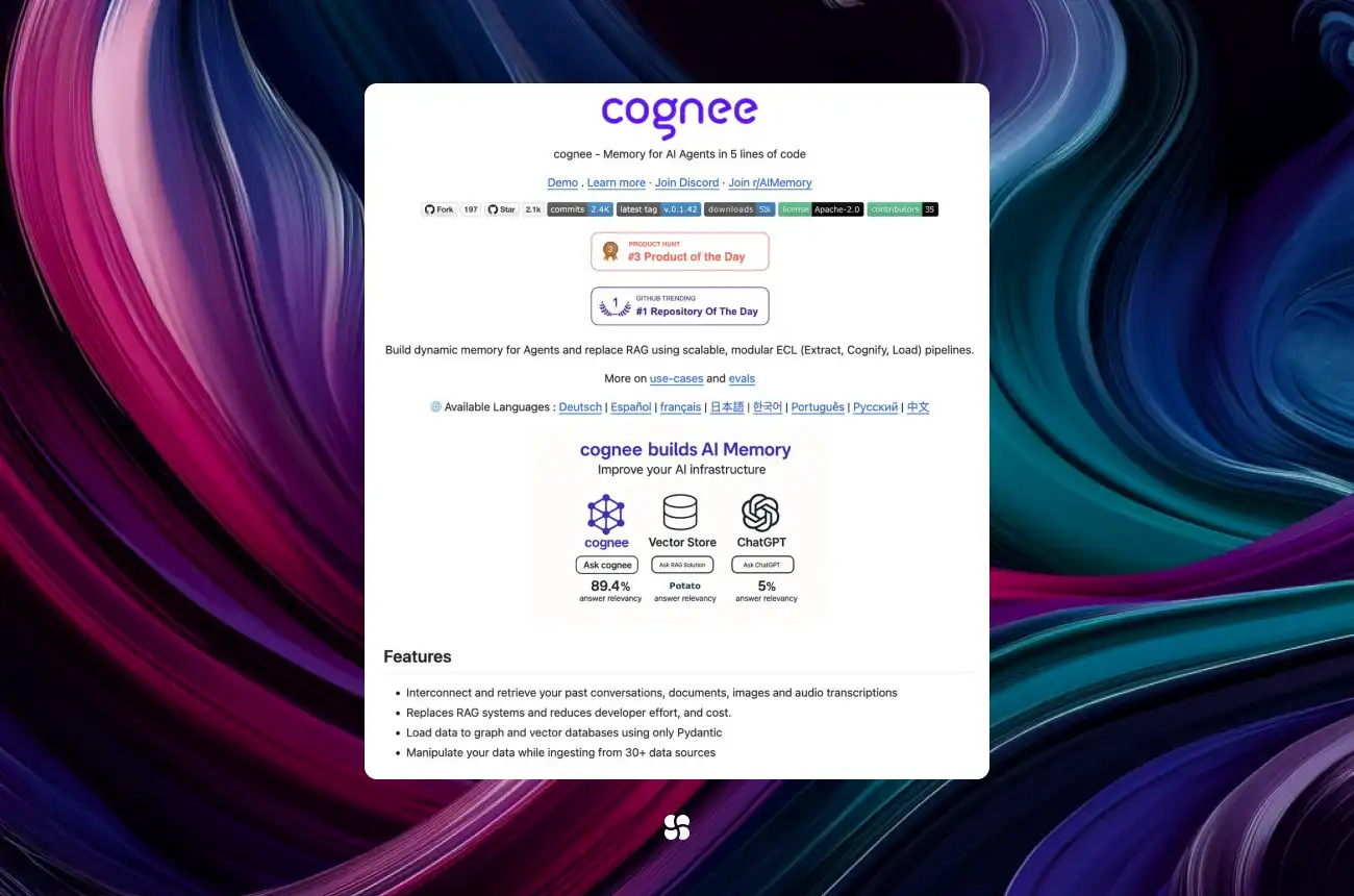 Cognee: Building AI Agent Memory in Five Lines of Code—A Guide