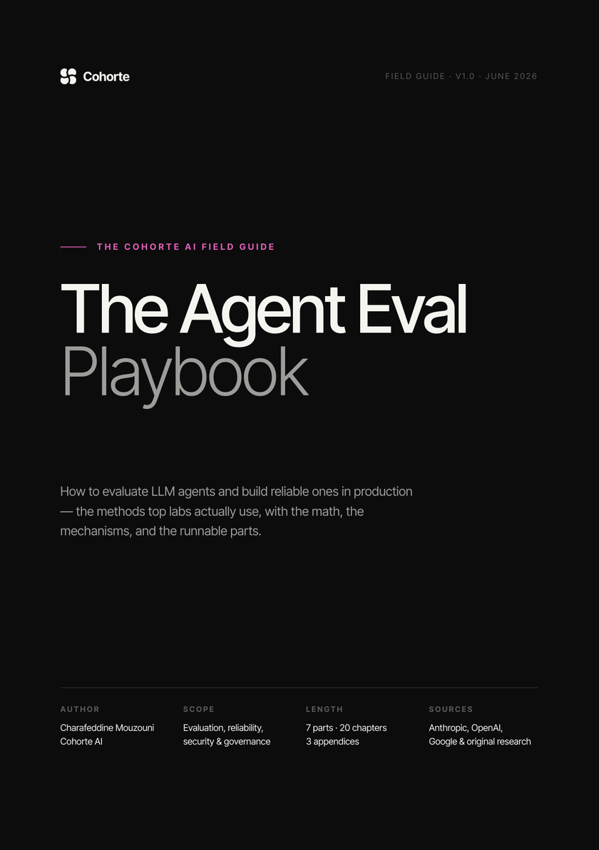 The Agent Eval Playbook