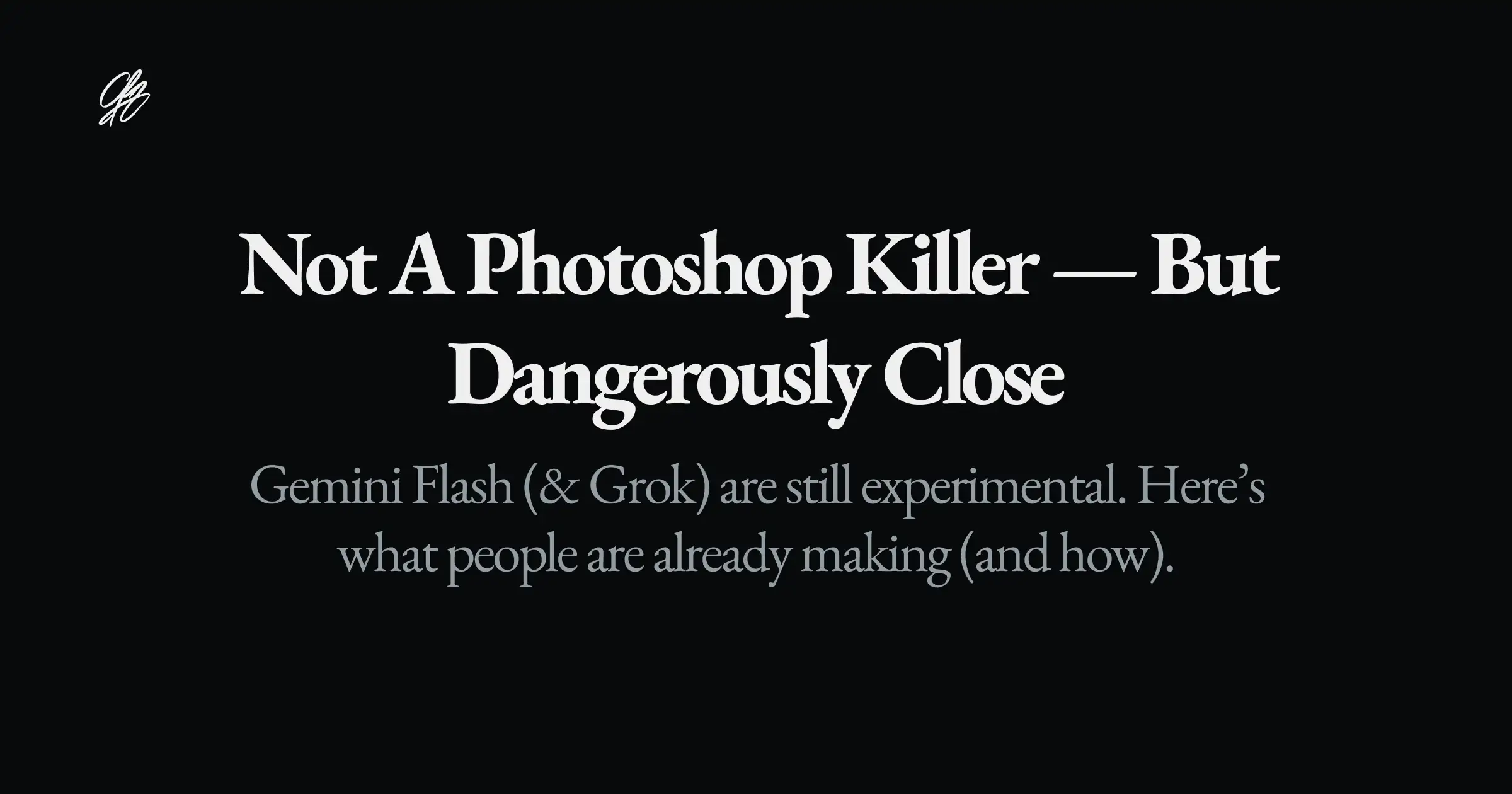 Not a Photoshop killer — but dangerously close