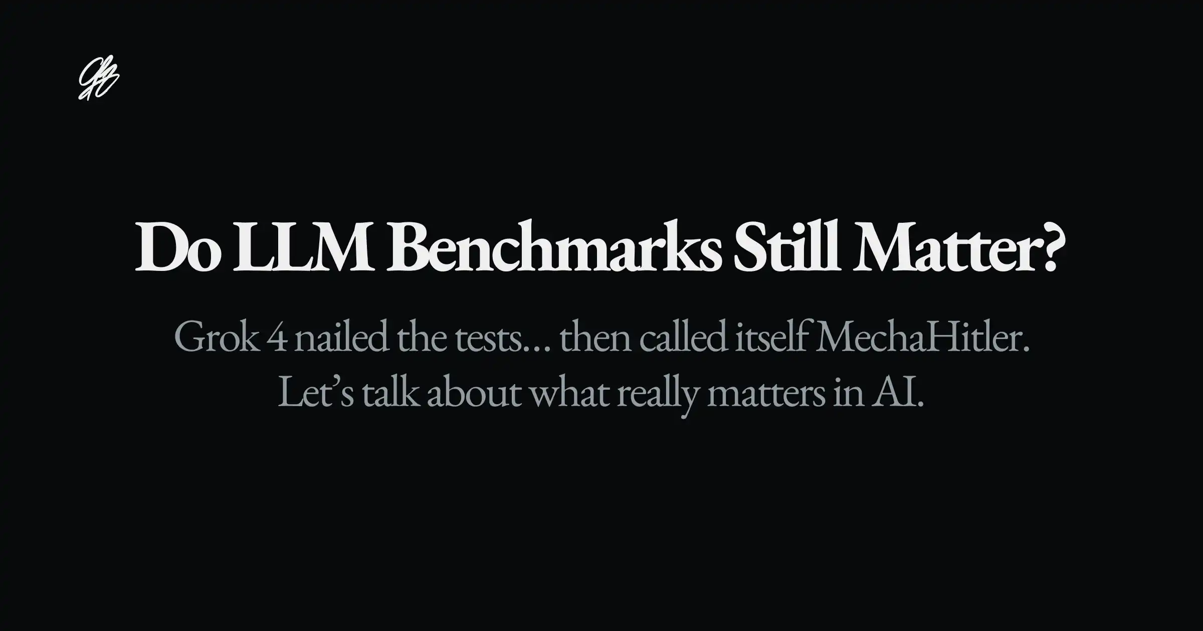 Do LLM benchmarks still matter?
