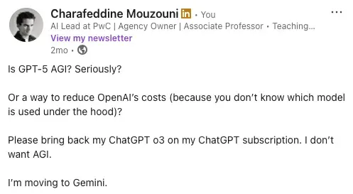ChatGPT-5 Feels Dumber? Here’s How to Make It Brilliant (5-Step System) — Charafeddine Mouzouni | Cohorte