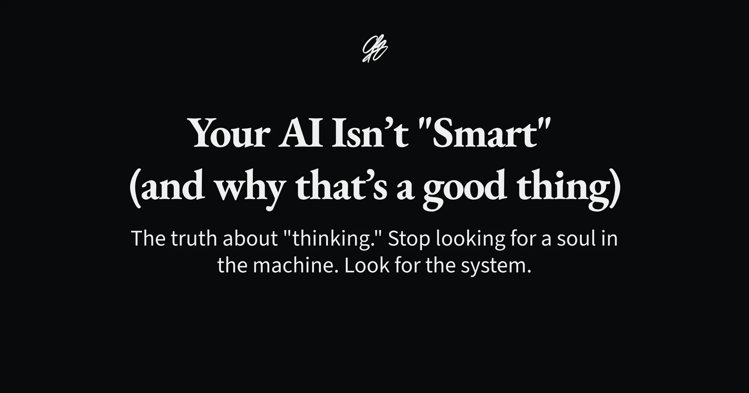 Your AI isn’t 